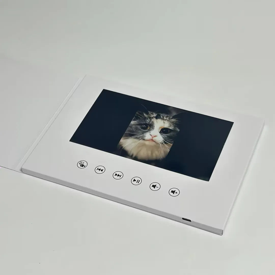 7 inchs Video Book Card 4GB Lcd Digital Frame
