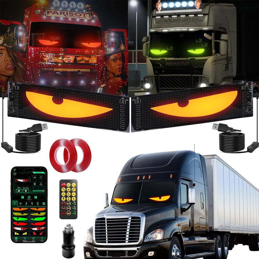 Devil's Eye Light Programmable led Windshield Display for Car Truck