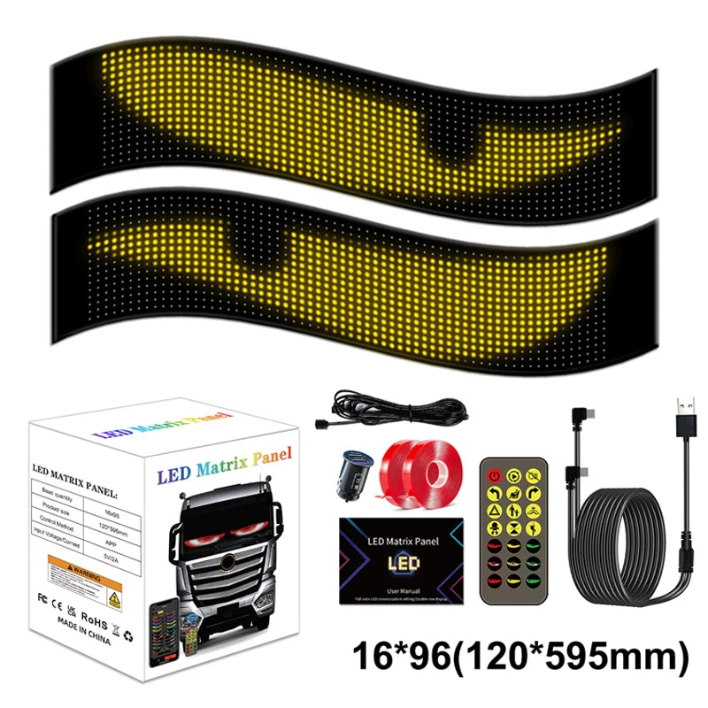 Devil's Eye Light Programmable led Windshield Display for Car Truck