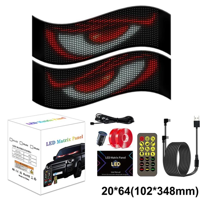 Devil's Eye Light Programmable led Windshield Display for Car Truck