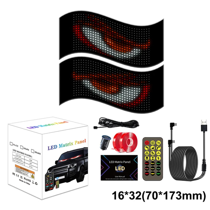 Devil's Eye Light Programmable led Windshield Display for Car Truck