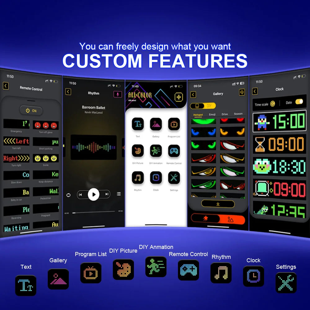 Devil's Eye Light Programmable led Windshield Display for Car Truck