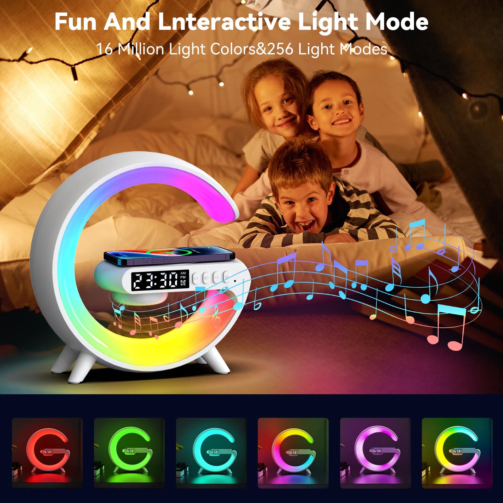 Multifunction Wireless Charger Pad With Speaker