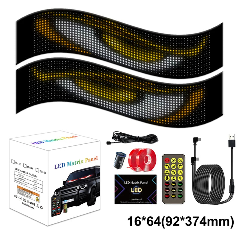 Devil's Eye Light Programmable led Windshield Display for Car Truck